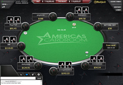 Americas Cardroom on tablet